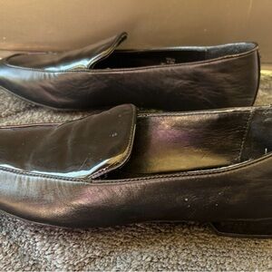 Donald J. Pliner Black Leather Loafers